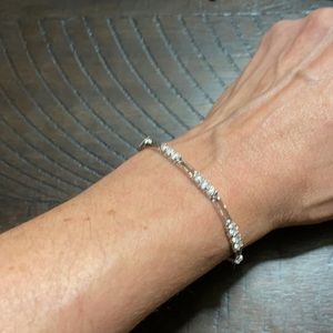 Silver Lia Sophia bracelet w/simulated “diamonds”